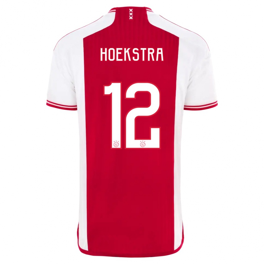 Børn Isabelle Hoekstra #12 Rød Hvid Hjemmebane Spillertrøjer 2023/24 Trøje T-Shirt
