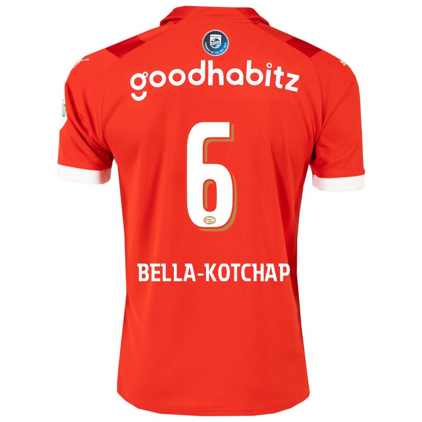 Børn Armel Bella-Kotchap #6 Rød Hjemmebane Spillertrøjer 2023/24 Trøje T-Shirt