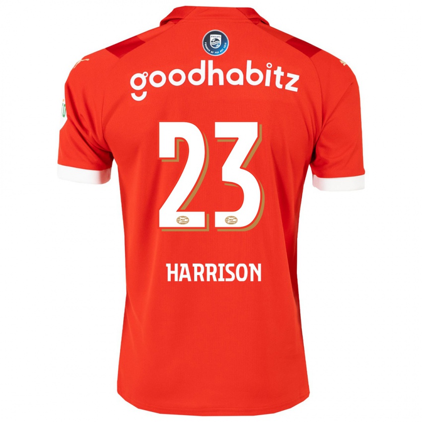 Børn Amy Harrison #23 Rød Hjemmebane Spillertrøjer 2023/24 Trøje T-Shirt