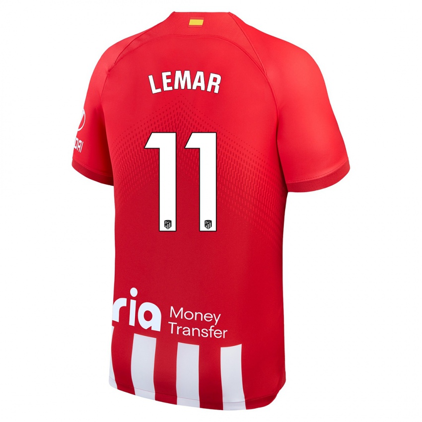 Børn Thomas Lemar #11 Rød Hvid Hjemmebane Spillertrøjer 2023/24 Trøje T-Shirt