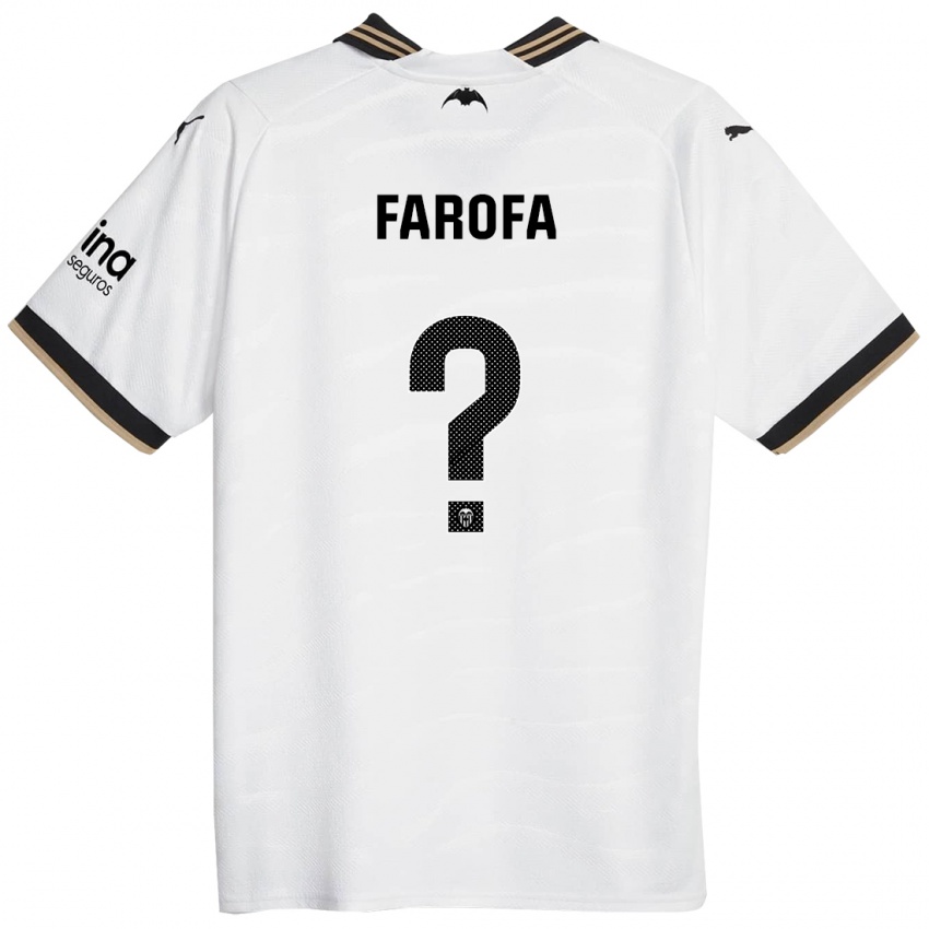 Børn Rodrigo Farofa #0 Hvid Hjemmebane Spillertrøjer 2023/24 Trøje T-Shirt