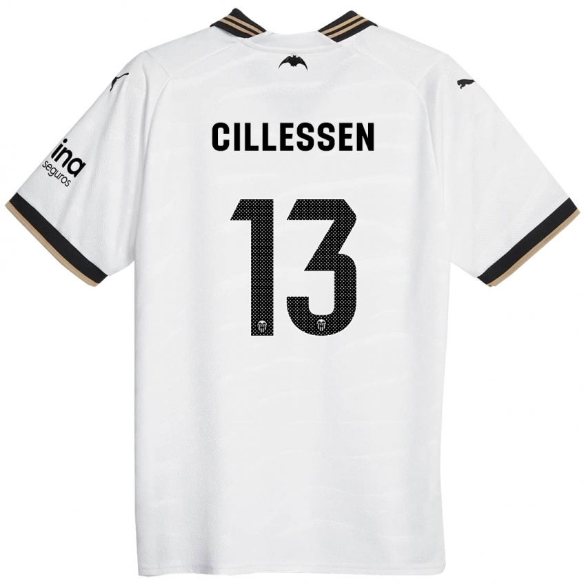 Børn Jasper Cillessen #13 Hvid Hjemmebane Spillertrøjer 2023/24 Trøje T-Shirt