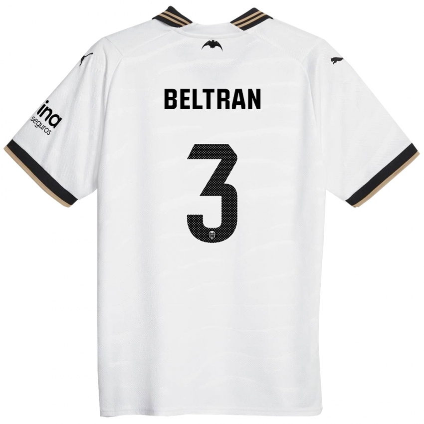 Børn Bea Beltran #3 Hvid Hjemmebane Spillertrøjer 2023/24 Trøje T-Shirt