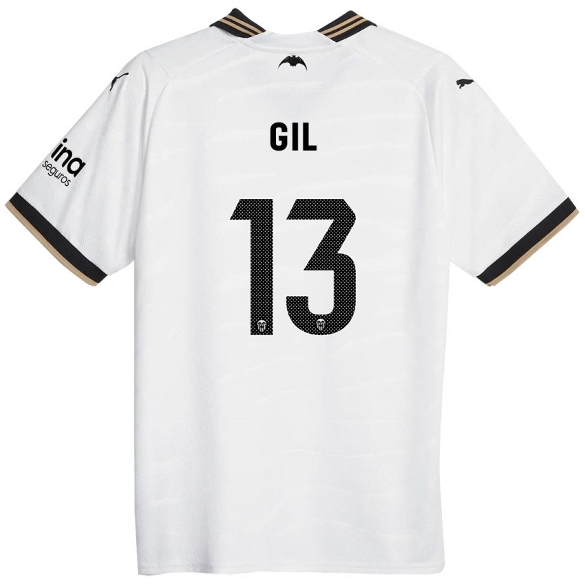 Børn Noelia Gil #13 Hvid Hjemmebane Spillertrøjer 2023/24 Trøje T-Shirt