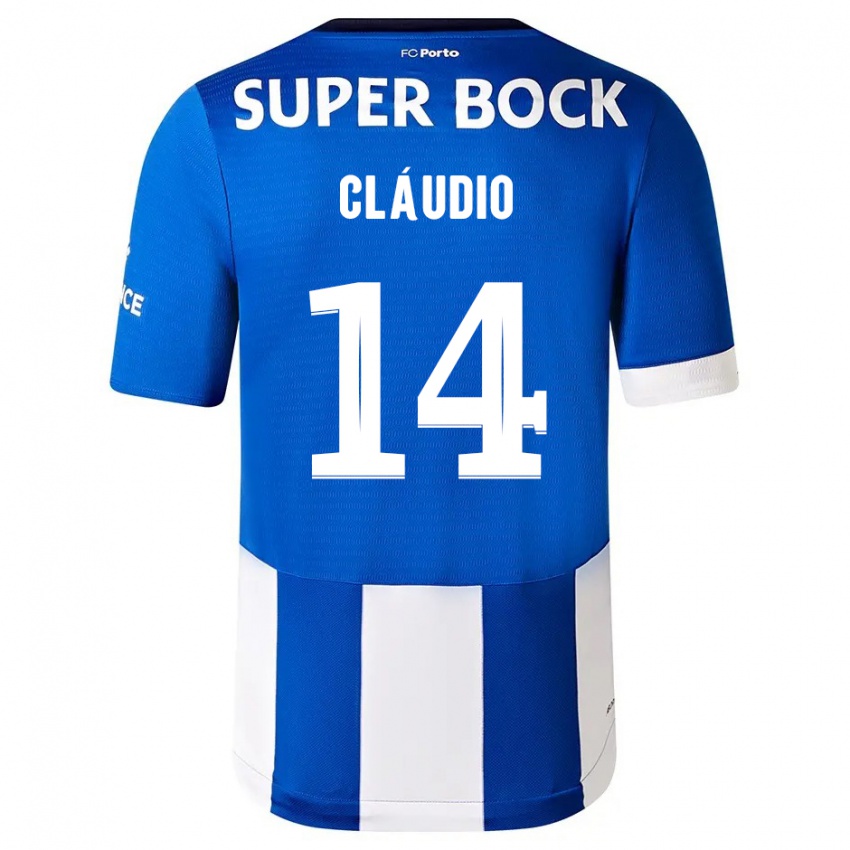 Børn Claudio Ramos #14 Blå Hvid Hjemmebane Spillertrøjer 2023/24 Trøje T-Shirt