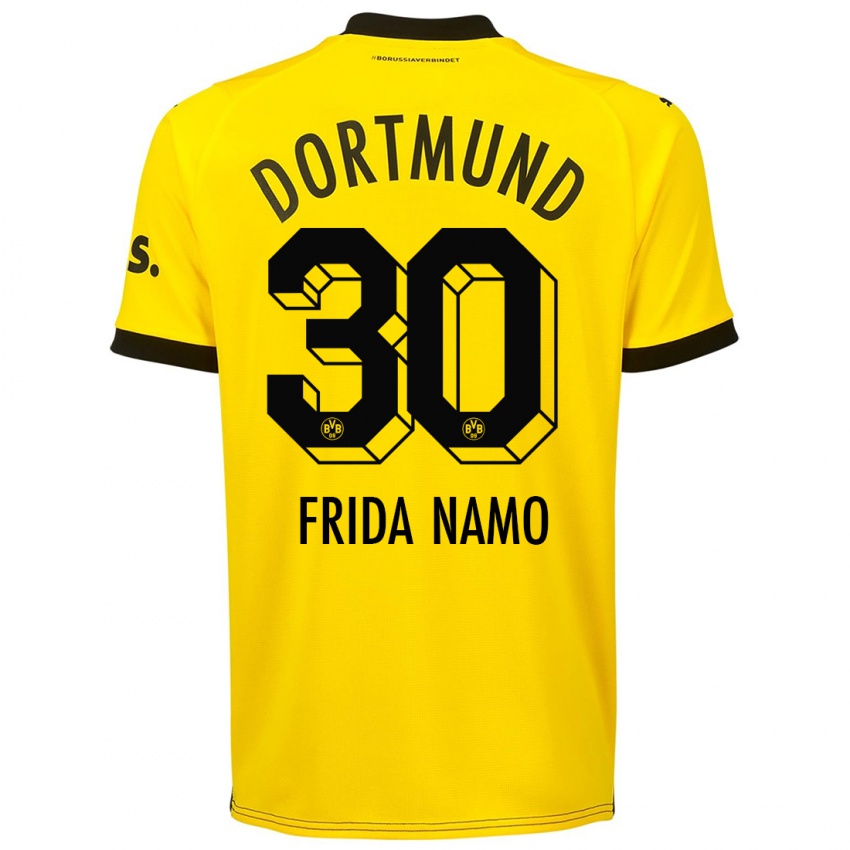 Børn Ronning Frida Namo #30 Gul Hjemmebane Spillertrøjer 2023/24 Trøje T-Shirt