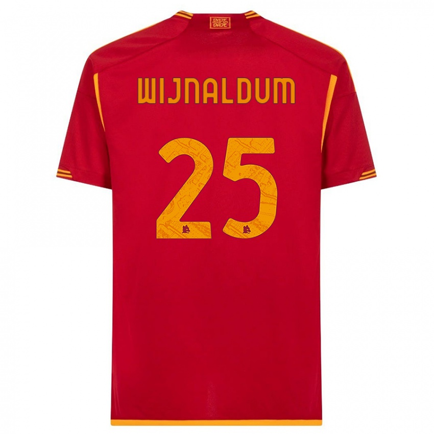 Børn Georginio Wijnaldum #25 Rød Hjemmebane Spillertrøjer 2023/24 Trøje T-Shirt