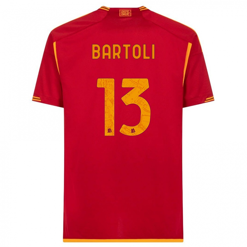 Børn Elisa Bartoli #13 Rød Hjemmebane Spillertrøjer 2023/24 Trøje T-Shirt
