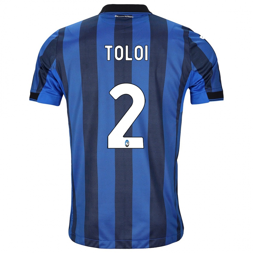 Børn Rafael Tolói #2 Sort Blå Hjemmebane Spillertrøjer 2023/24 Trøje T-Shirt