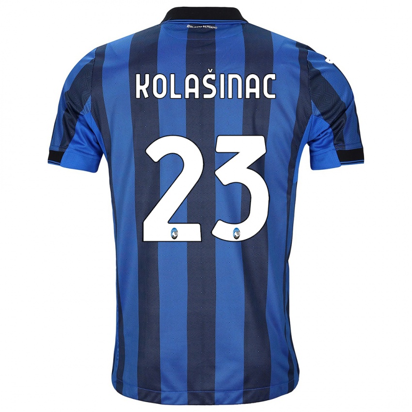 Børn Sead Kolasinac #23 Sort Blå Hjemmebane Spillertrøjer 2023/24 Trøje T-Shirt