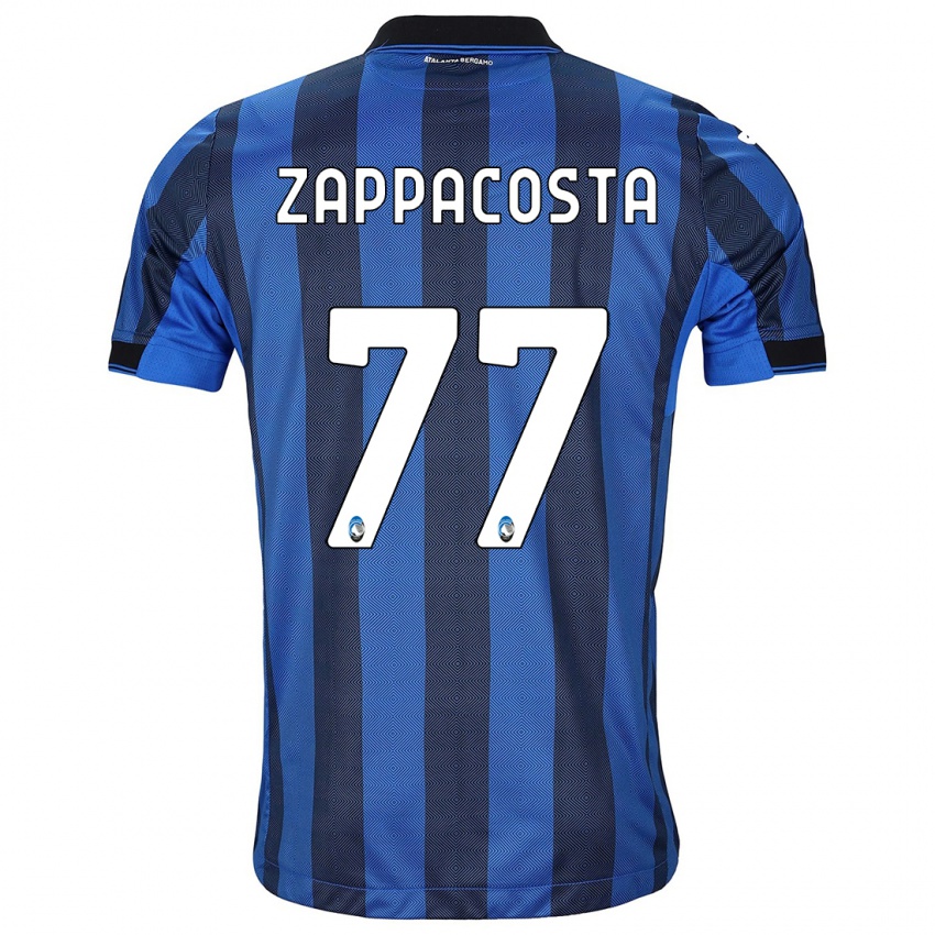 Børn Davide Zappacosta #77 Sort Blå Hjemmebane Spillertrøjer 2023/24 Trøje T-Shirt