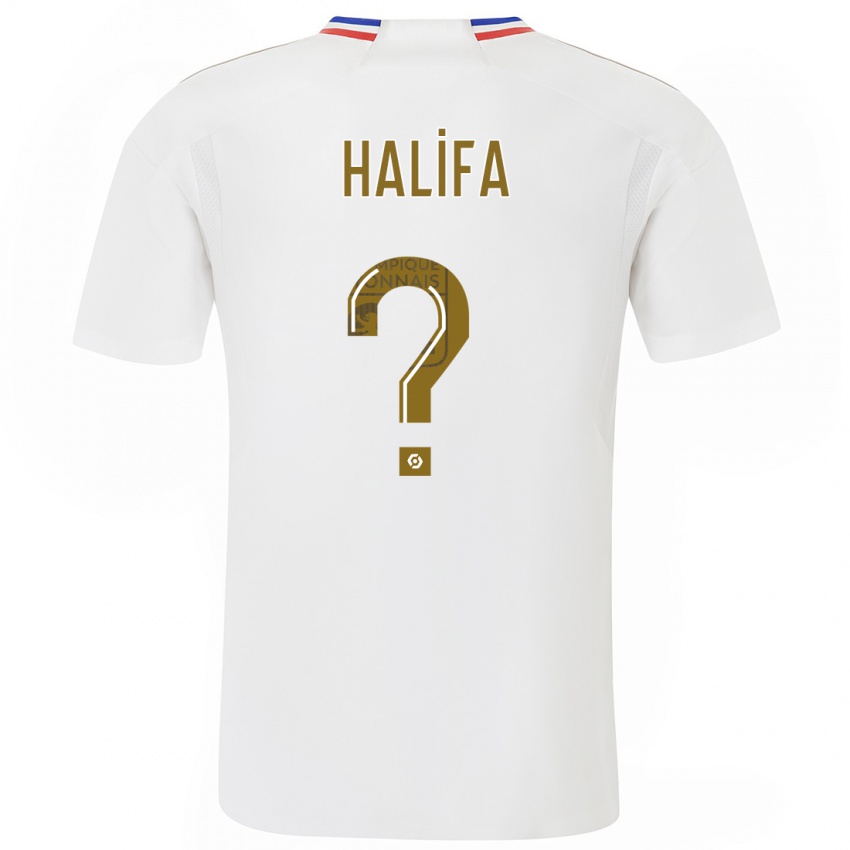 Børn Islam Halifa #0 Hvid Hjemmebane Spillertrøjer 2023/24 Trøje T-Shirt