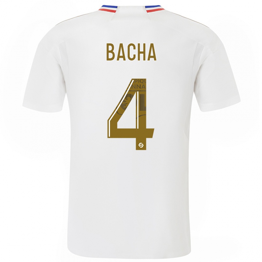 Børn Selma Bacha #4 Hvid Hjemmebane Spillertrøjer 2023/24 Trøje T-Shirt