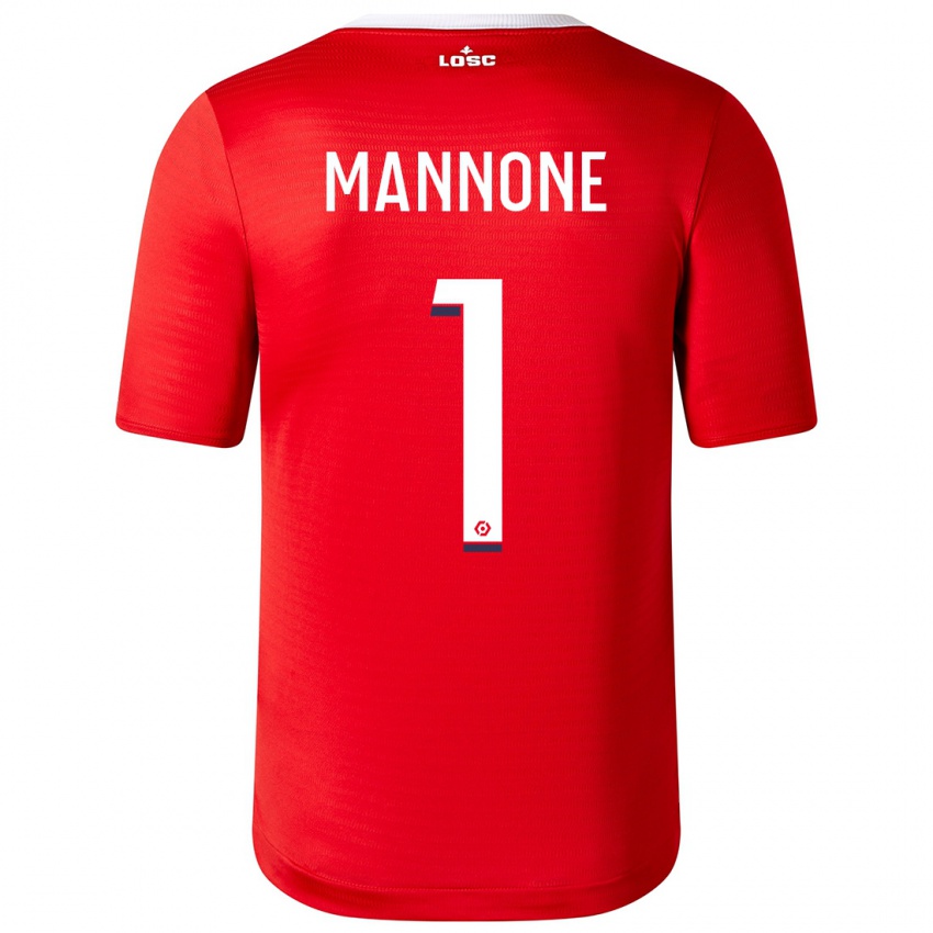 Børn Vito Mannone #1 Rød Hjemmebane Spillertrøjer 2023/24 Trøje T-Shirt