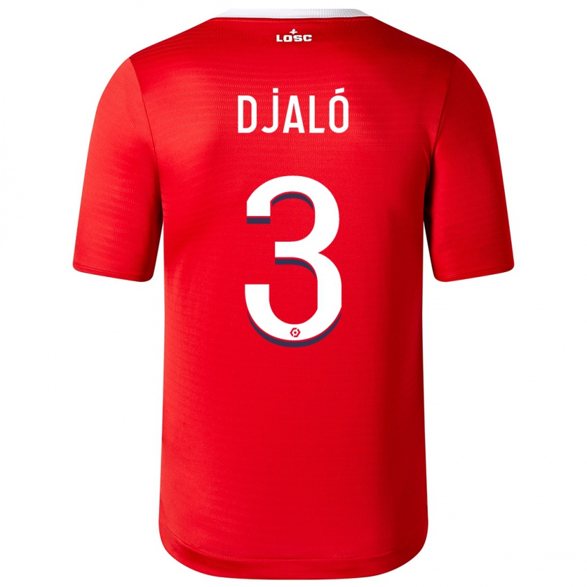 Børn Tiago Djaló #3 Rød Hjemmebane Spillertrøjer 2023/24 Trøje T-Shirt