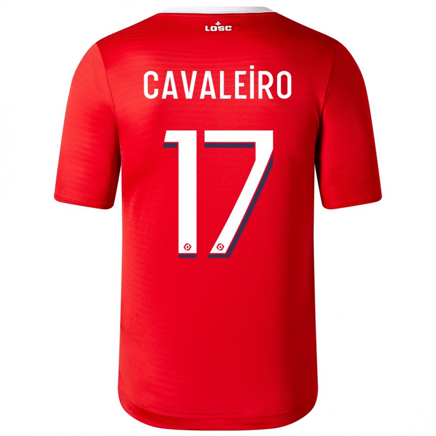 Børn Ivan Cavaleiro #17 Rød Hjemmebane Spillertrøjer 2023/24 Trøje T-Shirt