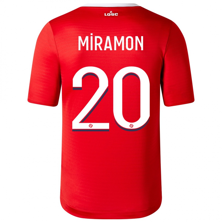 Børn Ignacio Miramón #20 Rød Hjemmebane Spillertrøjer 2023/24 Trøje T-Shirt