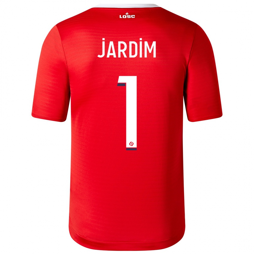 Børn Leo Jardim #1 Rød Hjemmebane Spillertrøjer 2023/24 Trøje T-Shirt