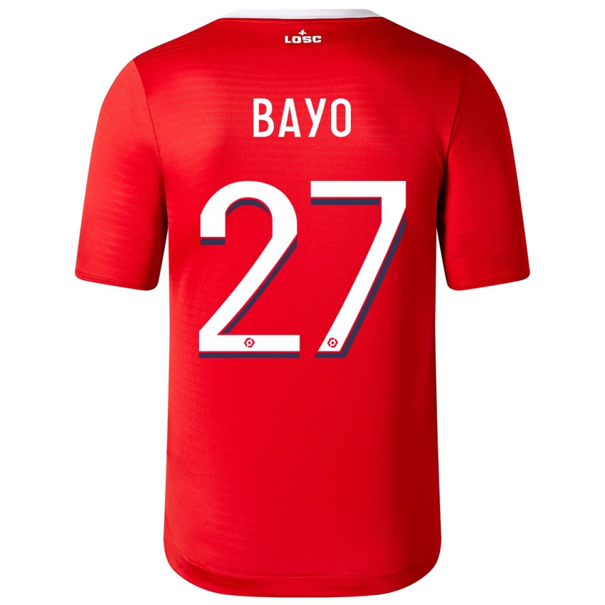 Børn Mohamed Bayo #27 Rød Hjemmebane Spillertrøjer 2023/24 Trøje T-Shirt