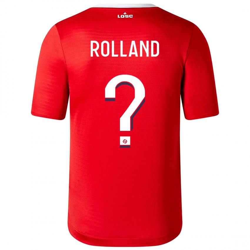 Børn Baptiste Rolland #0 Rød Hjemmebane Spillertrøjer 2023/24 Trøje T-Shirt