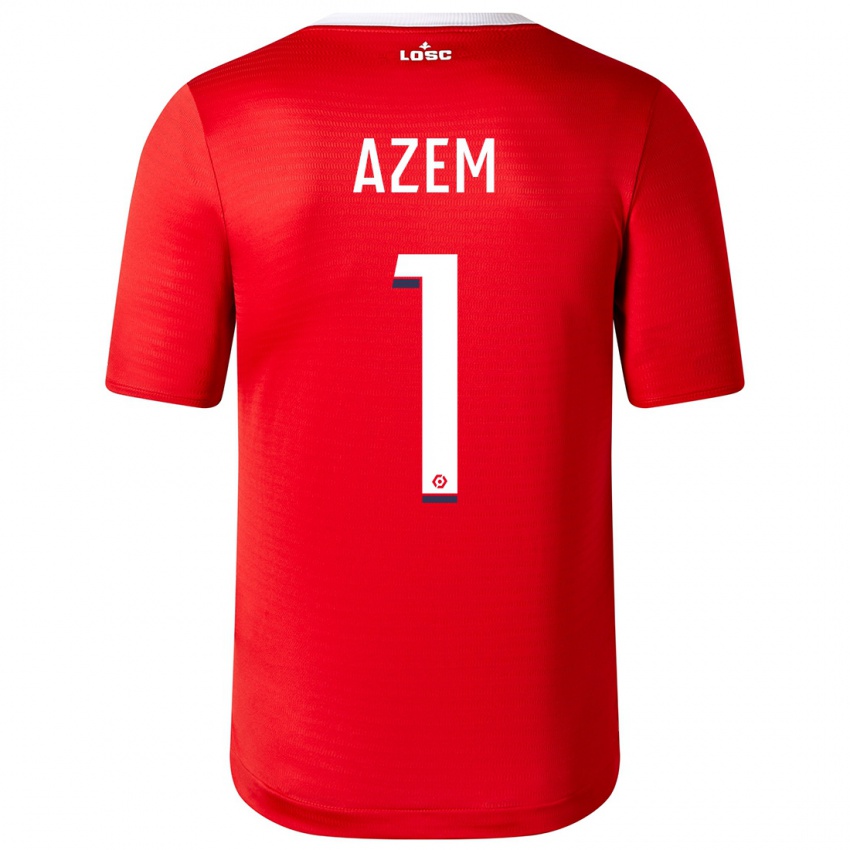 Børn Floriane Azem #1 Rød Hjemmebane Spillertrøjer 2023/24 Trøje T-Shirt