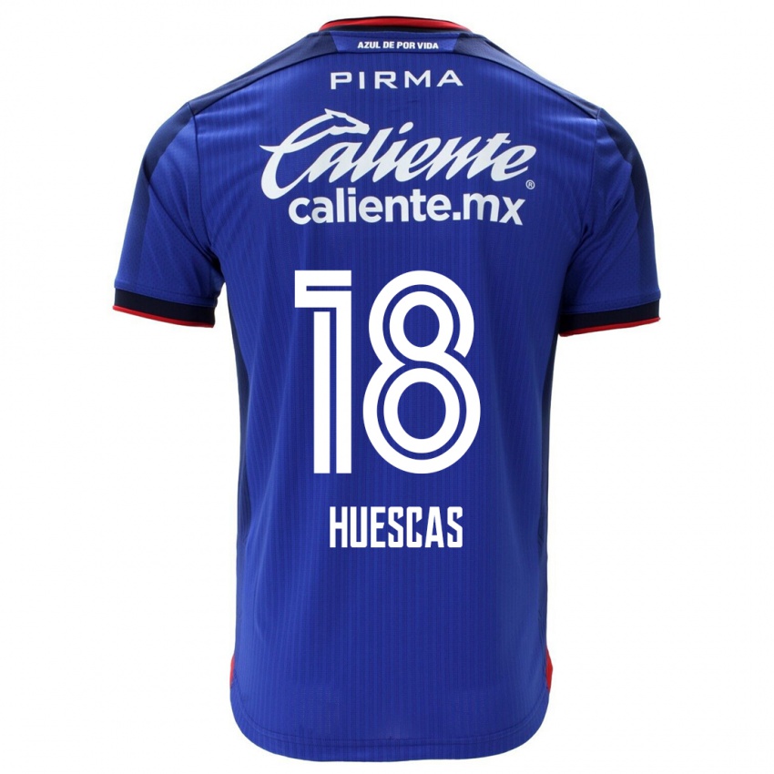 Børn Rodrigo Huescas #18 Blå Hjemmebane Spillertrøjer 2023/24 Trøje T-Shirt