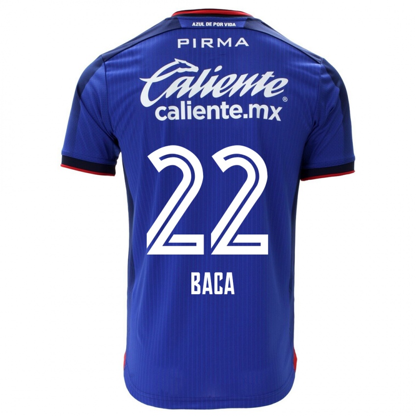 Børn Rafael Baca #22 Blå Hjemmebane Spillertrøjer 2023/24 Trøje T-Shirt