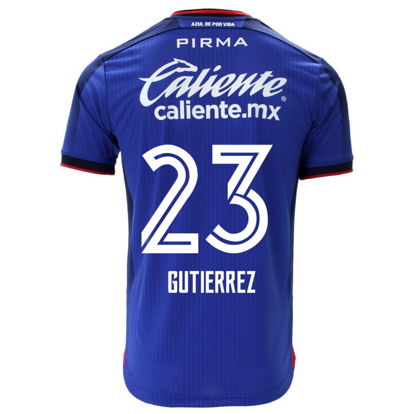 Børn Ivonne Gutierrez #23 Blå Hjemmebane Spillertrøjer 2023/24 Trøje T-Shirt