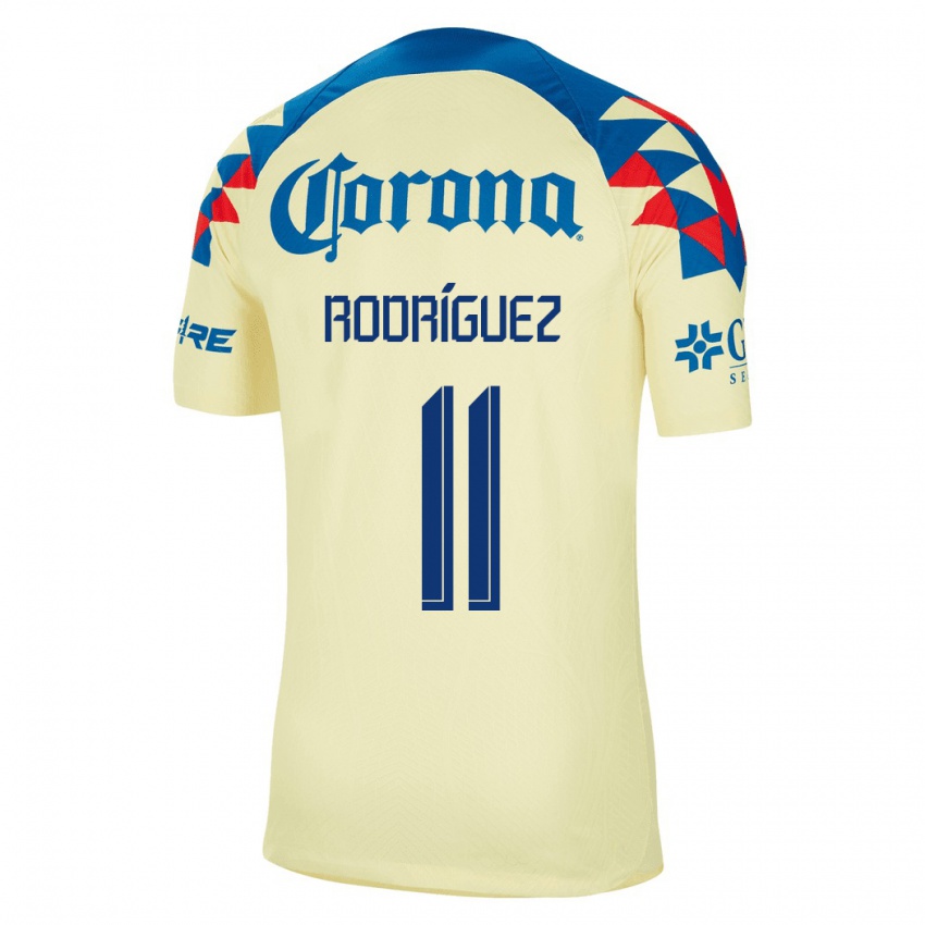 Børn Jonathan Rodriguez #11 Gul Hjemmebane Spillertrøjer 2023/24 Trøje T-Shirt