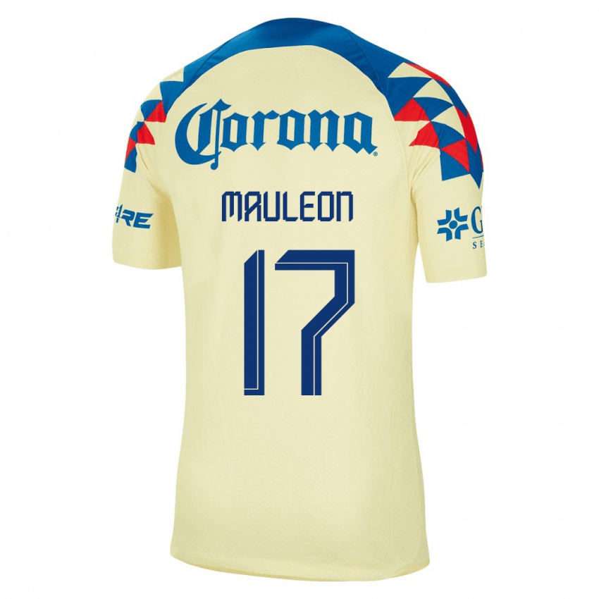 Børn Natalia Mauleon #17 Gul Hjemmebane Spillertrøjer 2023/24 Trøje T-Shirt