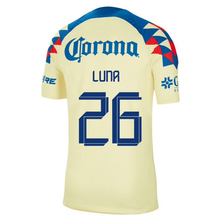 Børn Karen Luna #26 Gul Hjemmebane Spillertrøjer 2023/24 Trøje T-Shirt