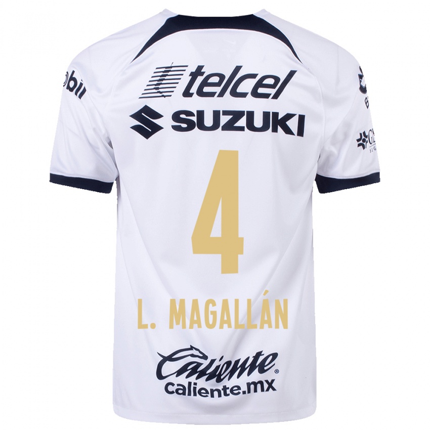 Børn Lisandro Magallan #4 Hvid Hjemmebane Spillertrøjer 2023/24 Trøje T-Shirt