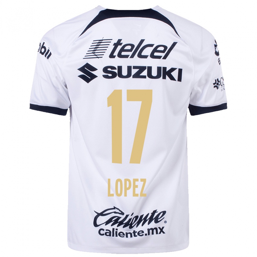 Børn Leonel Lopez #17 Hvid Hjemmebane Spillertrøjer 2023/24 Trøje T-Shirt