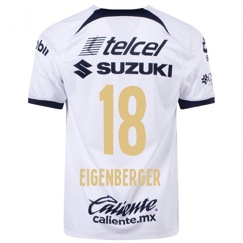 Børn Chandra Eigenberger #18 Hvid Hjemmebane Spillertrøjer 2023/24 Trøje T-Shirt