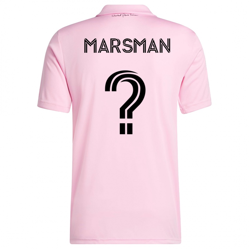 Børn Nick Marsman #0 Lyserød Hjemmebane Spillertrøjer 2023/24 Trøje T-Shirt