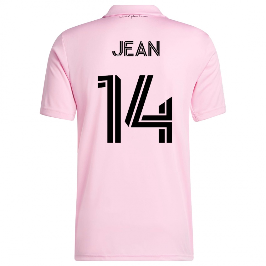 Børn Corentin Jean #14 Lyserød Hjemmebane Spillertrøjer 2023/24 Trøje T-Shirt