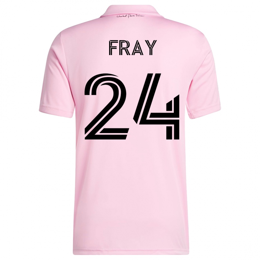 Børn Ian Fray #24 Lyserød Hjemmebane Spillertrøjer 2023/24 Trøje T-Shirt