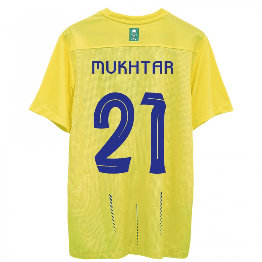 Børn Mukhtar Ali #21 Gul Hjemmebane Spillertrøjer 2023/24 Trøje T-Shirt