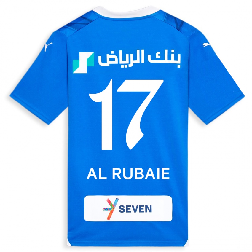 Børn Mohammed Al-Rubaie #17 Blå Hjemmebane Spillertrøjer 2023/24 Trøje T-Shirt