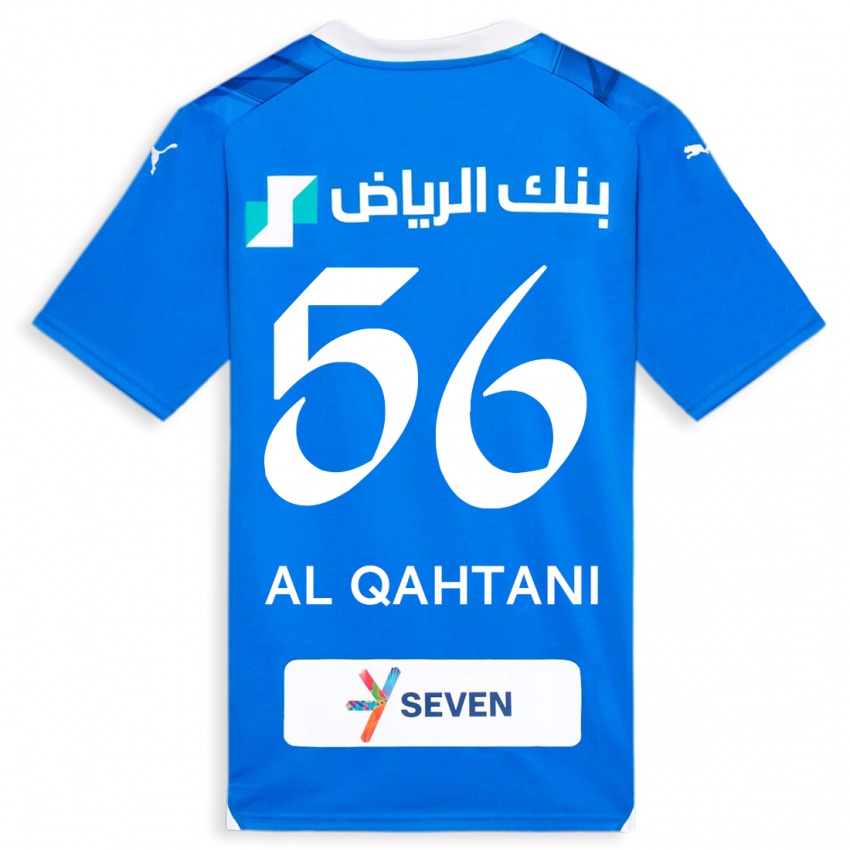 Børn Mohammed Al-Qahtani #56 Blå Hjemmebane Spillertrøjer 2023/24 Trøje T-Shirt