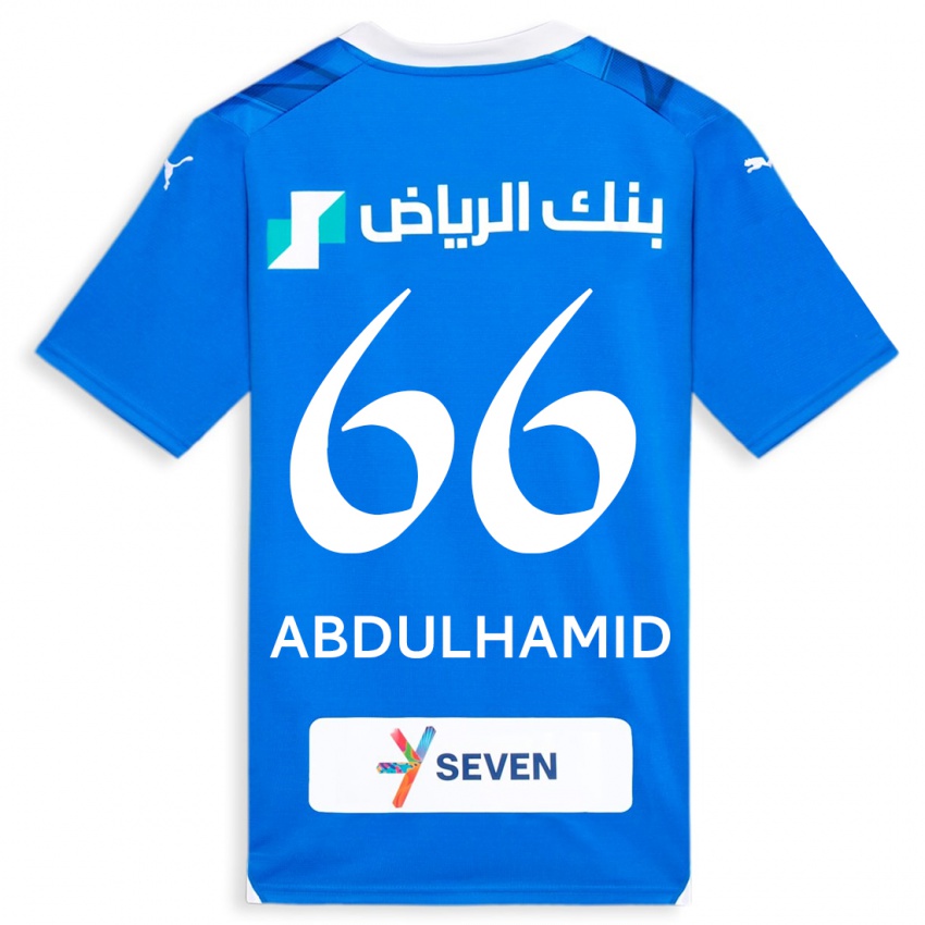 Børn Saud Abdulhamid #66 Blå Hjemmebane Spillertrøjer 2023/24 Trøje T-Shirt