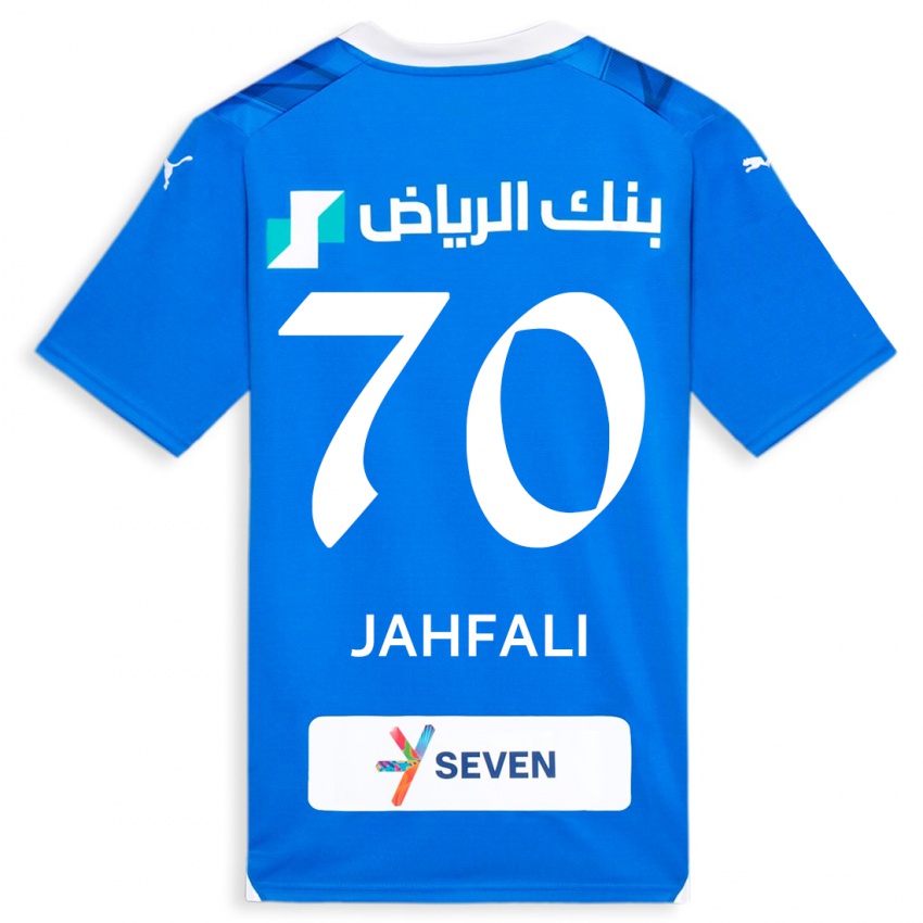 Børn Mohammed Jahfali #70 Blå Hjemmebane Spillertrøjer 2023/24 Trøje T-Shirt