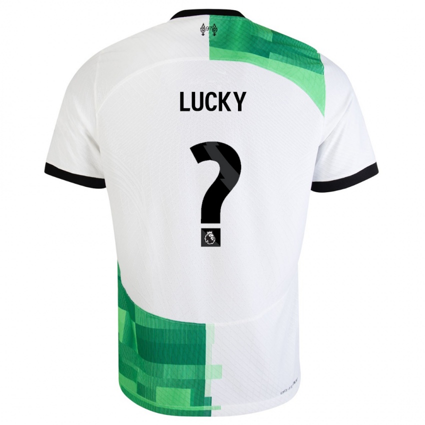 Børn Wellity Lucky #0 Hvid Grøn Udebane Spillertrøjer 2023/24 Trøje T-Shirt