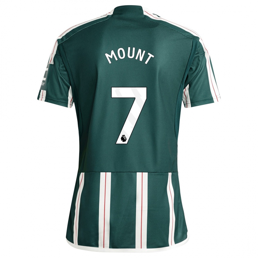 Børn Mason Mount #7 Mørkegrøn Udebane Spillertrøjer 2023/24 Trøje T-Shirt