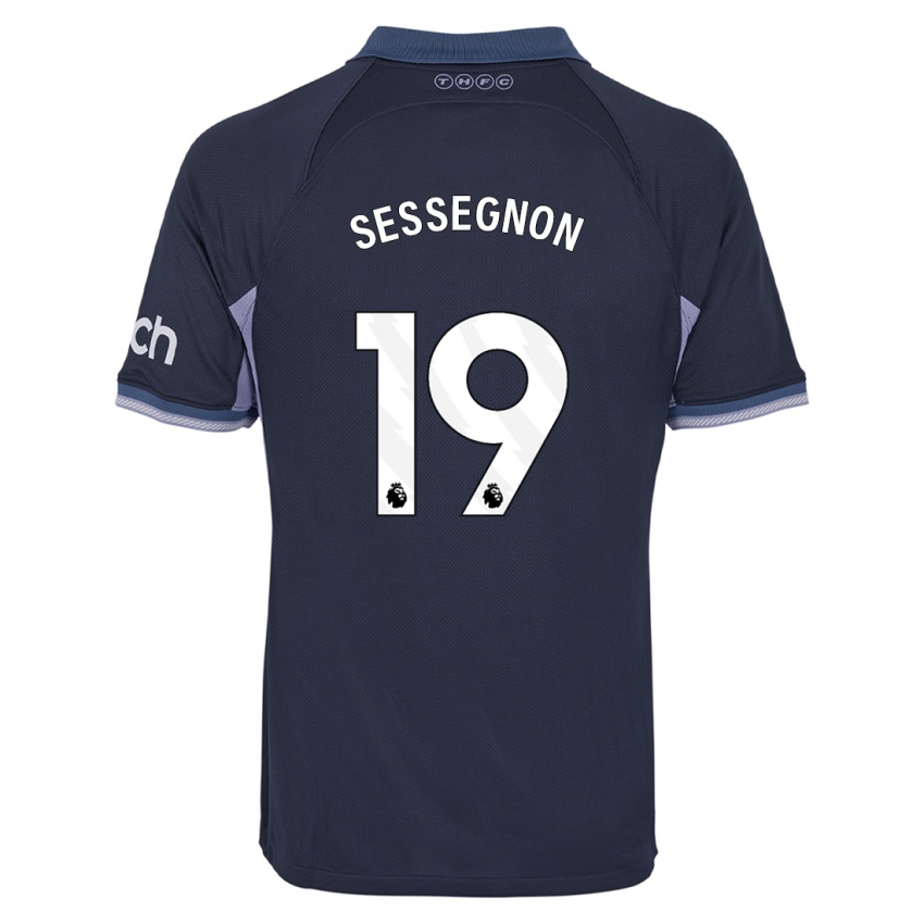 Børn Ryan Sessegnon #19 Mørkeblå Udebane Spillertrøjer 2023/24 Trøje T-Shirt