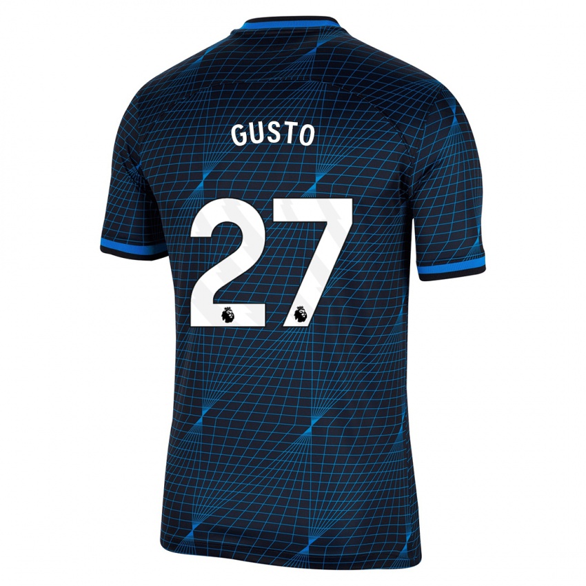 Børn Malo Gusto #27 Mørkeblå Udebane Spillertrøjer 2023/24 Trøje T-Shirt