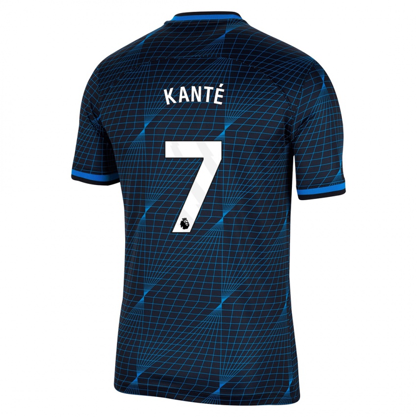 Børn N'golo Kante #7 Mørkeblå Udebane Spillertrøjer 2023/24 Trøje T-Shirt