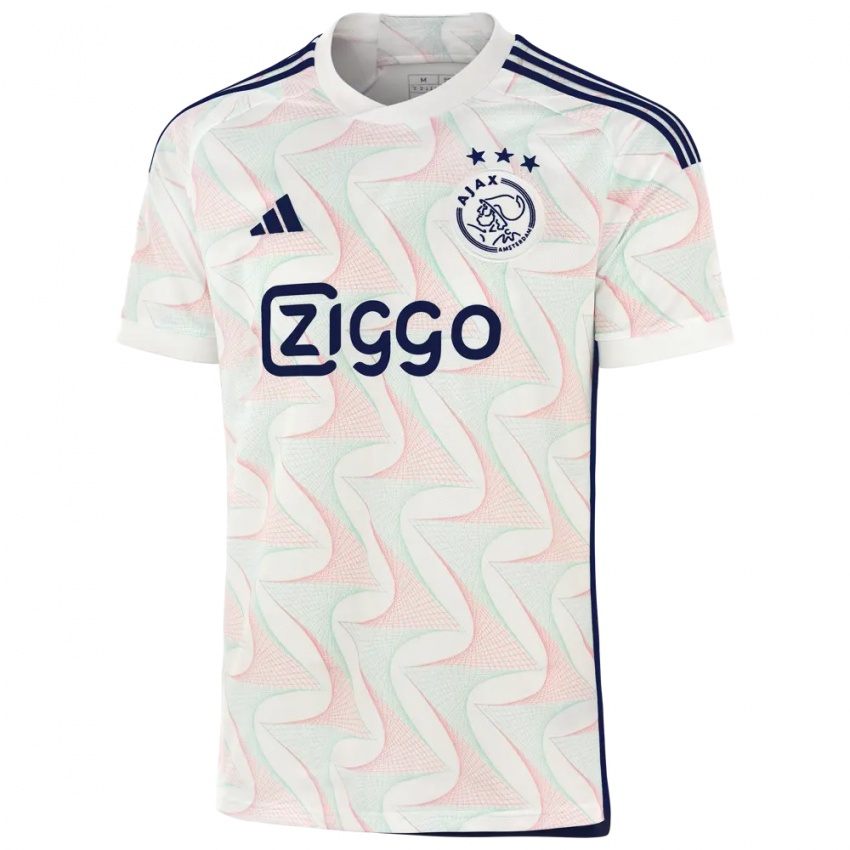 Børn Branco Van Den Boomen #21 Hvid Udebane Spillertrøjer 2023/24 Trøje T-Shirt