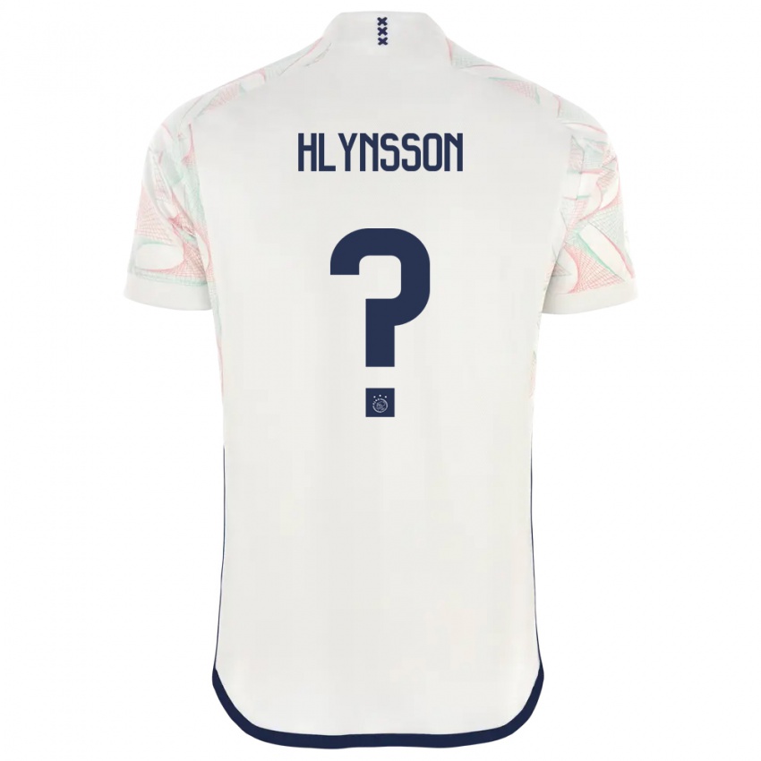 Børn Kristian Hlynsson #0 Hvid Udebane Spillertrøjer 2023/24 Trøje T-Shirt