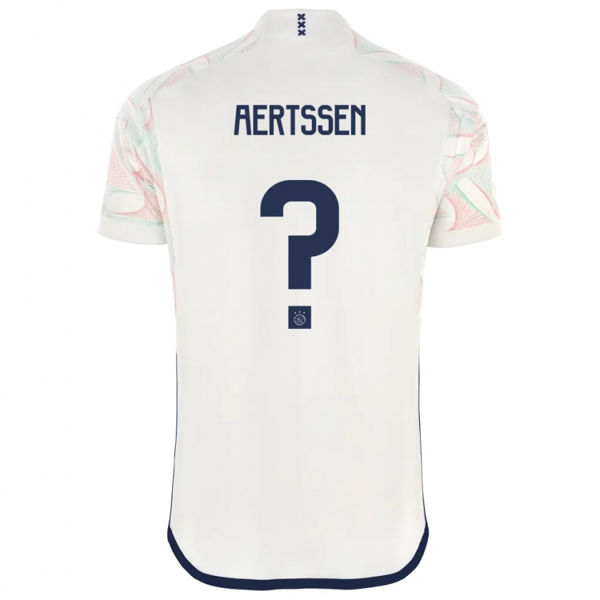 Børn Olivier Aertssen #0 Hvid Udebane Spillertrøjer 2023/24 Trøje T-Shirt